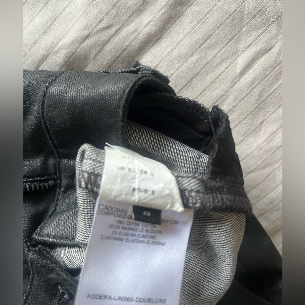 Vintage Alexander McQueen black denim pants with back embroidery - Picture 10 of 13